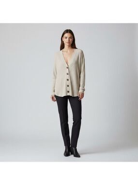 Urban Outfitters out from under Cream Button-Up Cardigan oversized size small